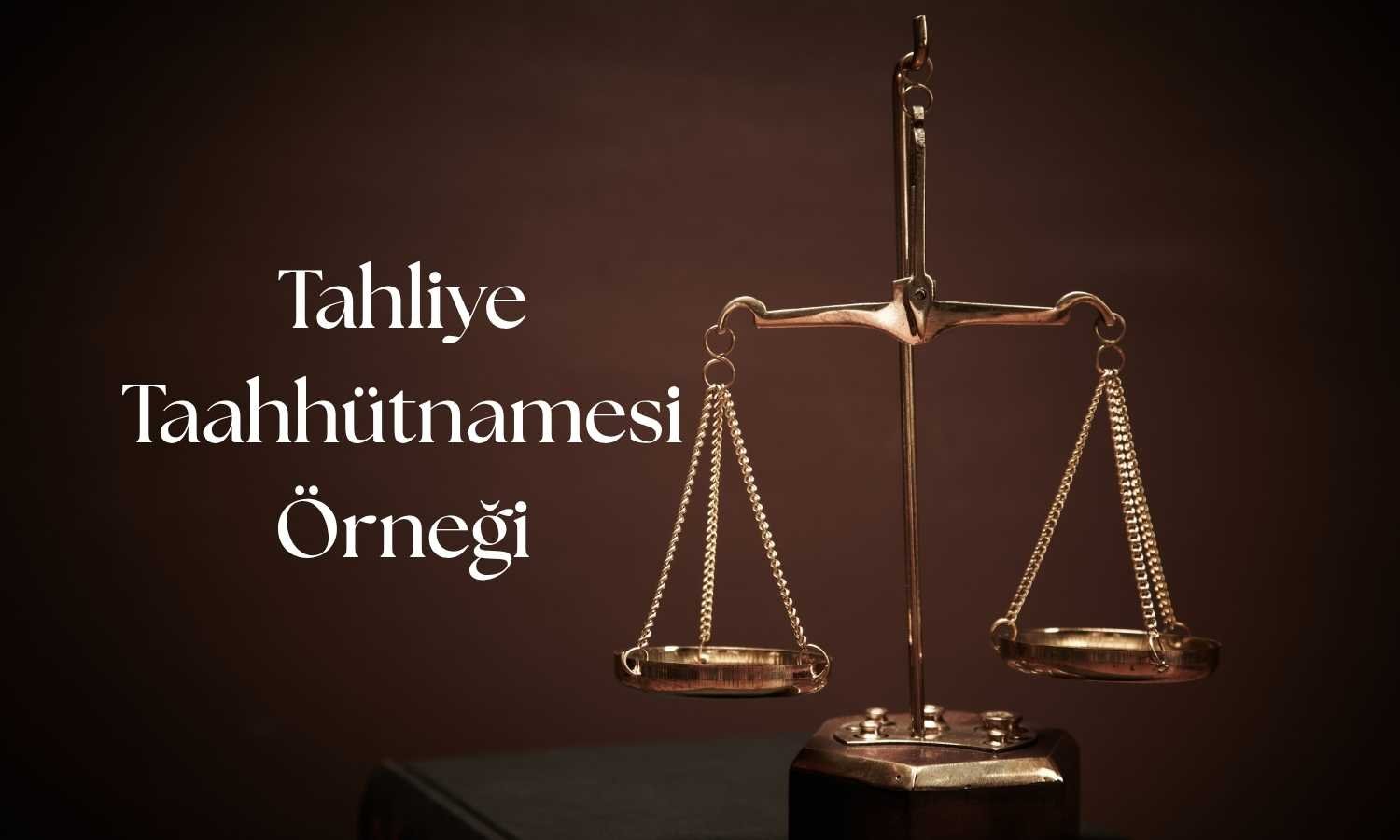 Tahliye Taahhütnamesi Örneği